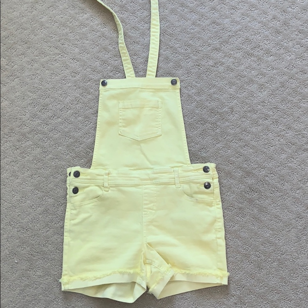 cute yellow overalls